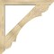 Ekena Millwork Olympic Slat Rough Sawn Bracket w/ Offset Brace, Douglas Fir, 6"W x 46"D x 46"H BKT0604X46X46OLY06RDF - alternate 4